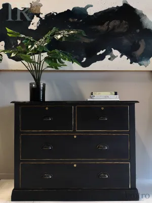 Commissioned Set of Drawers in Victorian Black