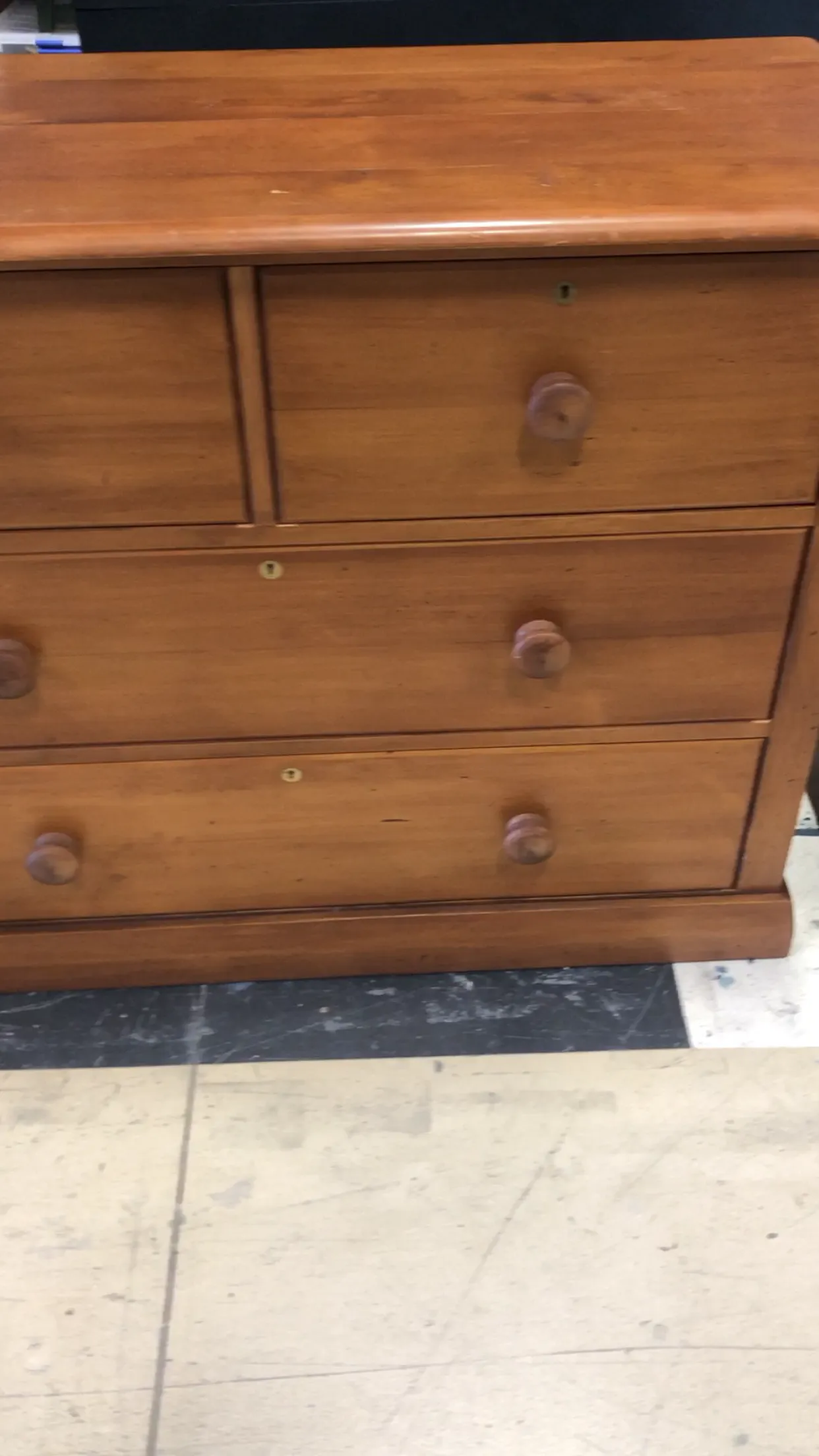 Commissioned Set of Drawers in Victorian Black