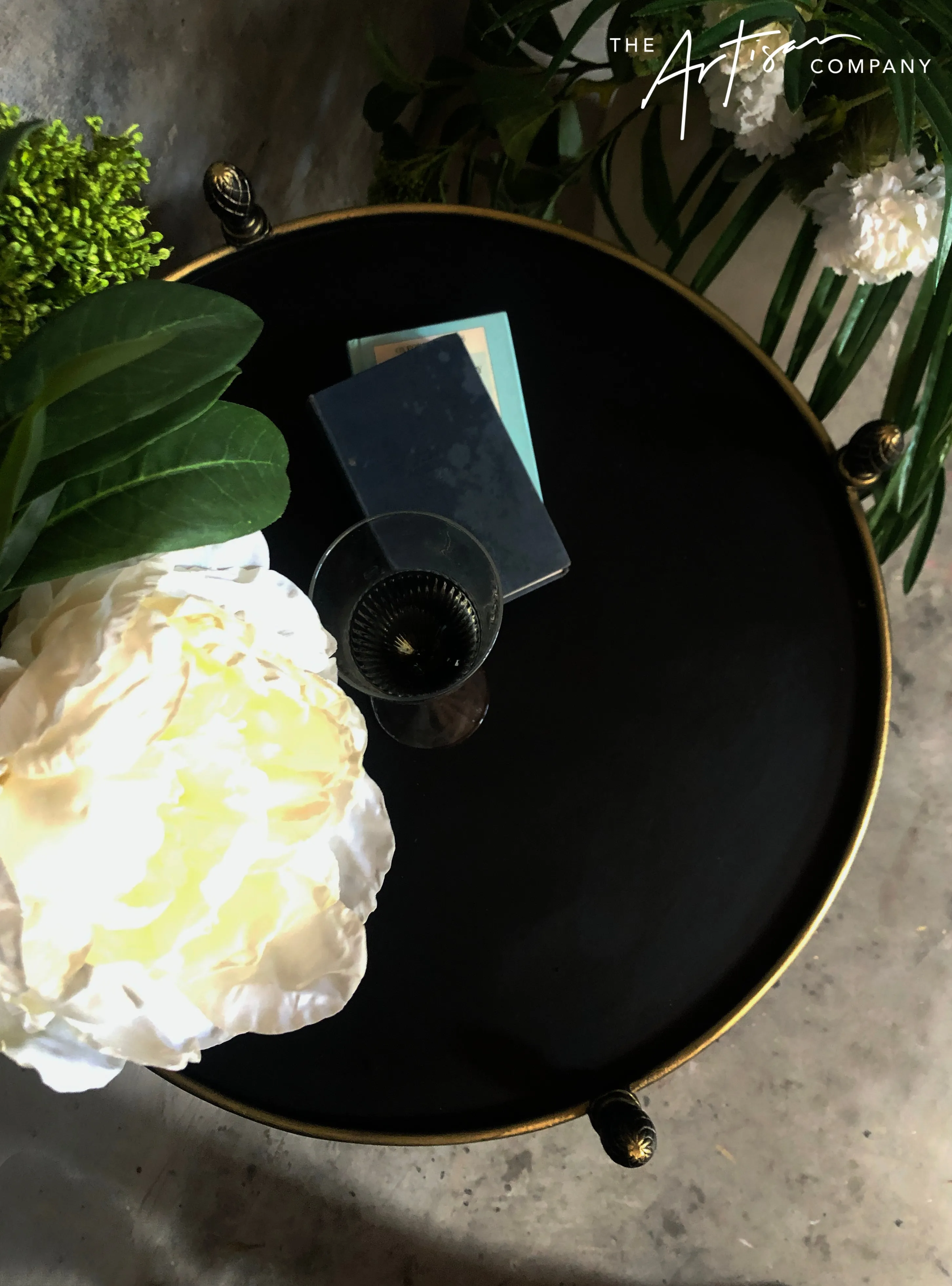 Commissioned side table in Artisan Carbon Black