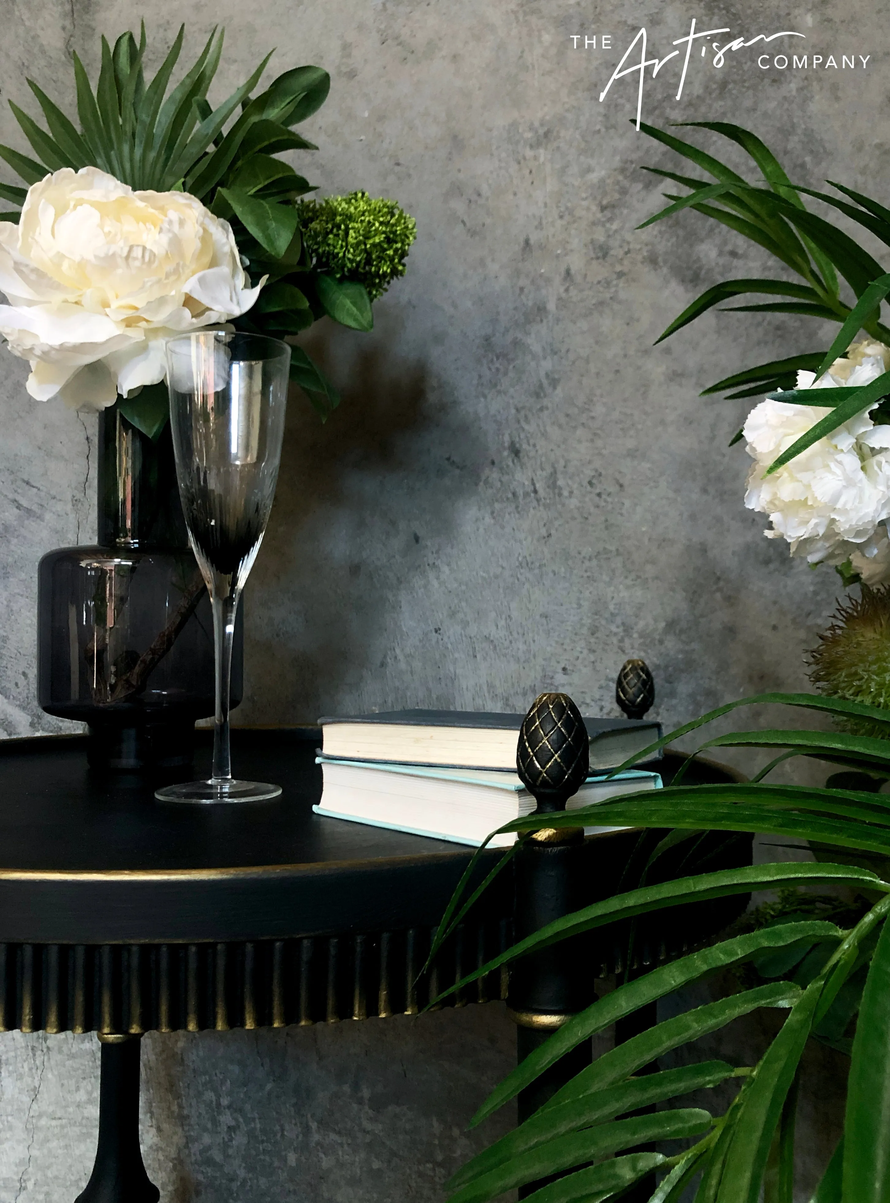 Commissioned side table in Artisan Carbon Black
