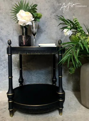 Commissioned side table in Artisan Carbon Black