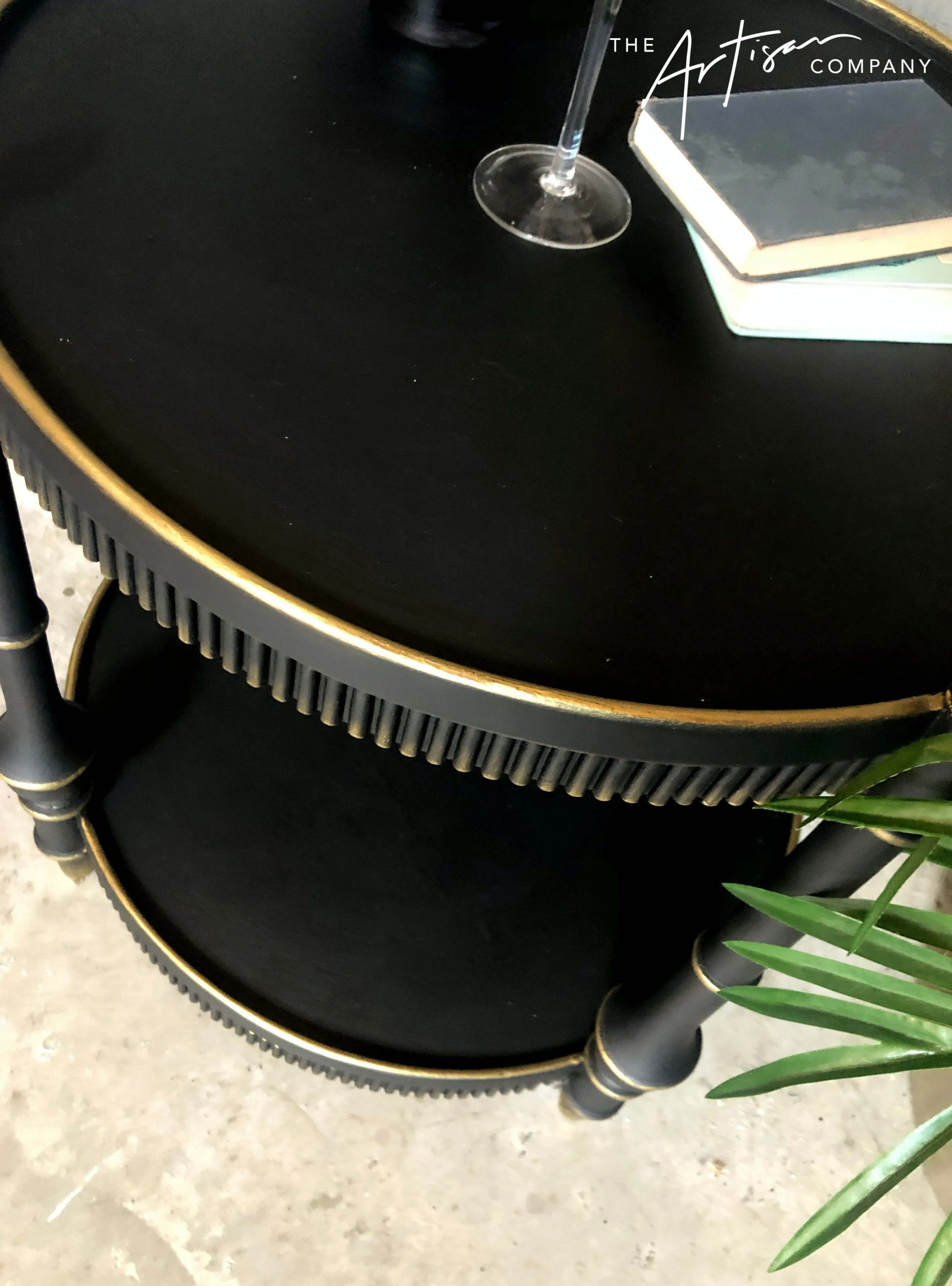 Commissioned side table in Artisan Carbon Black