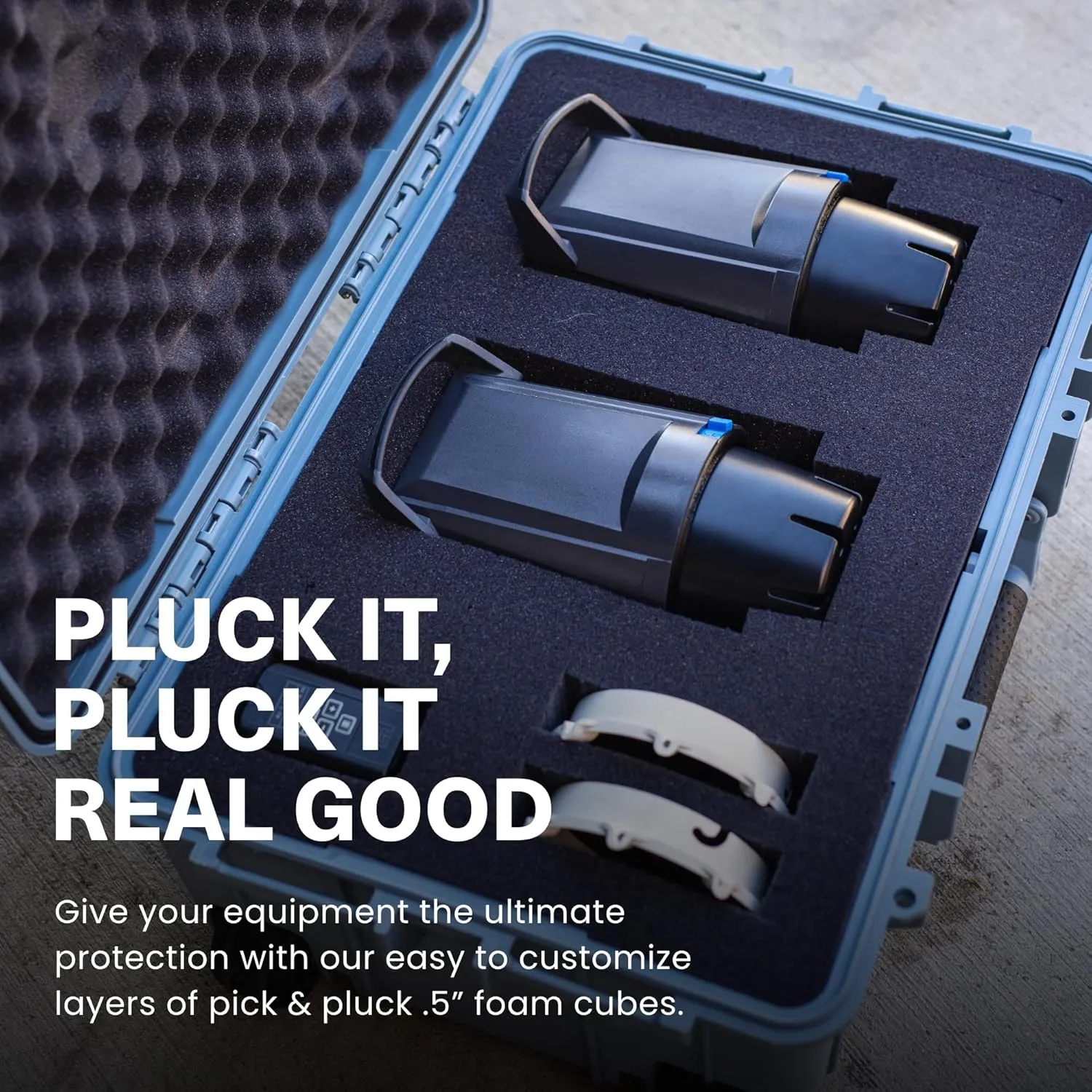 Condition 1 24” Rolling Heavy-Duty Lockable Storage Case Model 305 with Wheels and Handle, IP67 Rated Waterproof, Dustproof, TSA Friendly, Made in USA, 24.50”x17.02”x10.20”, Navy