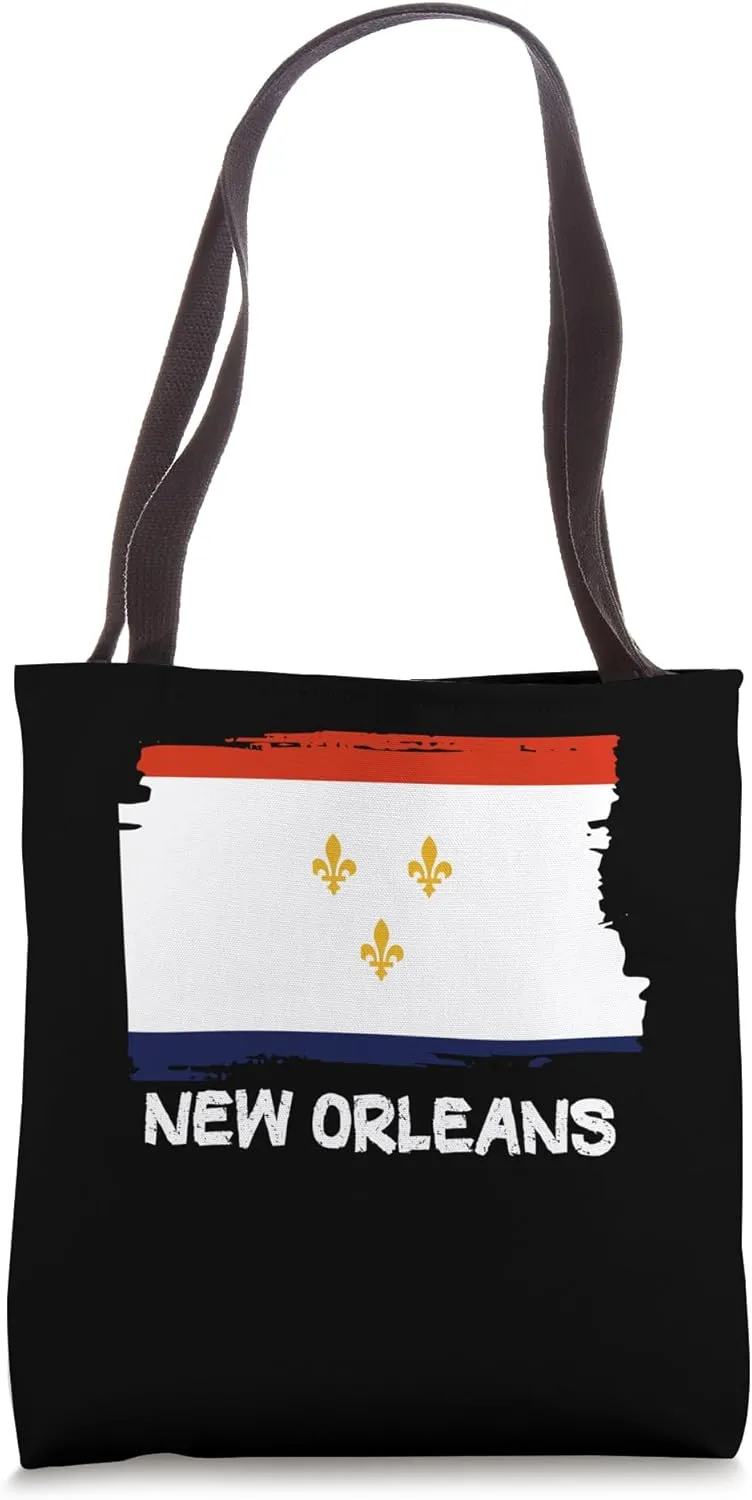 Cool New Orleans Flag Tote Bag