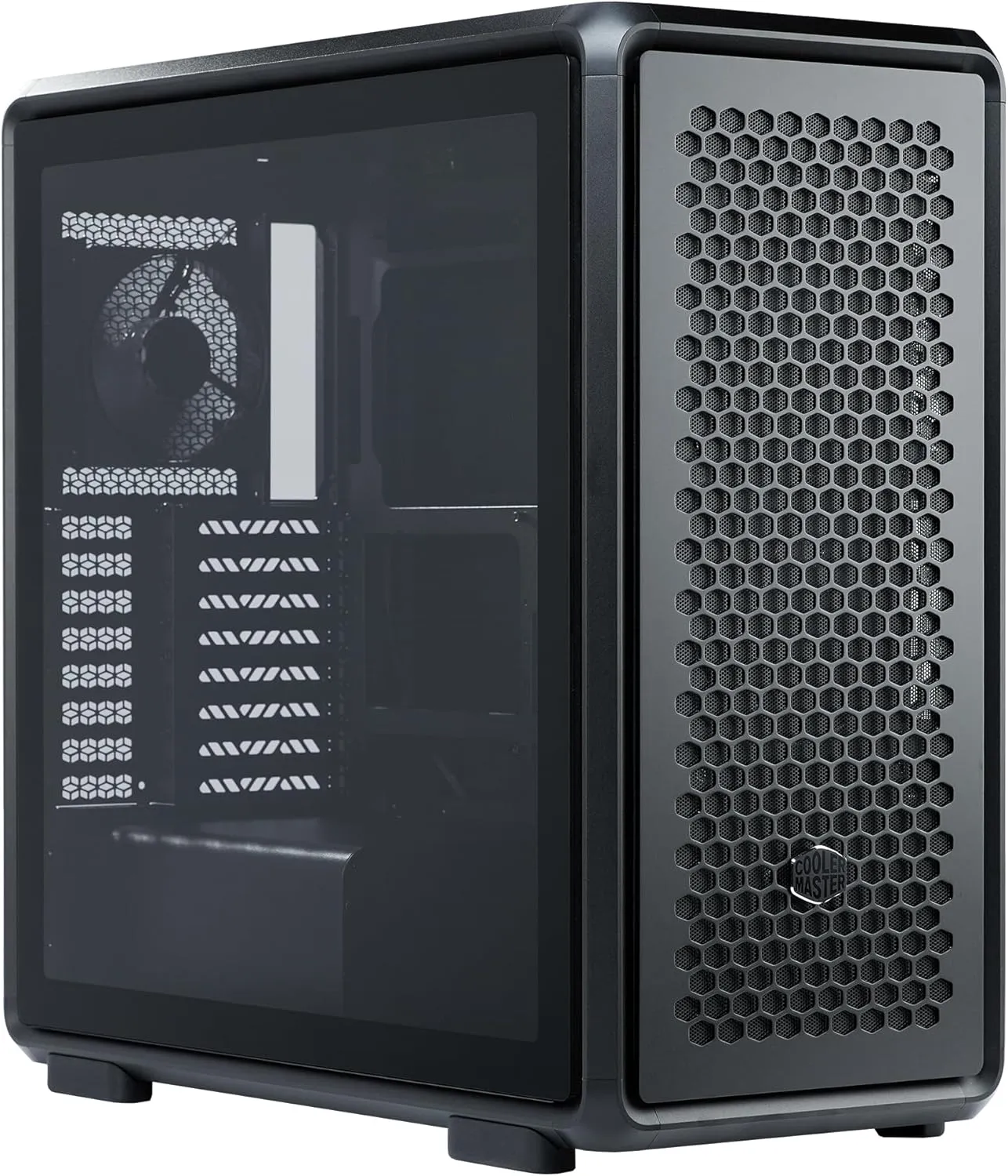 Cooler Master MasterFrame 600 Freeform FineMesh Airflow ATX Mid-Tower Case, Aluminum Frame, Magnetic Side Panels, Customizable Internal, 410mm GPU Max, 420mm AIO Max, Type C, Tempered Glass