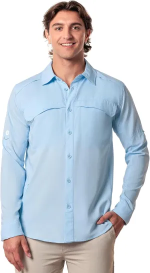 Coolibar UPF 50  Men’s Nassau Fishing Shirt - Sun Protective