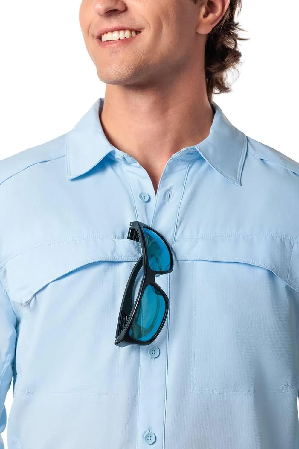 Coolibar UPF 50  Men’s Nassau Fishing Shirt - Sun Protective