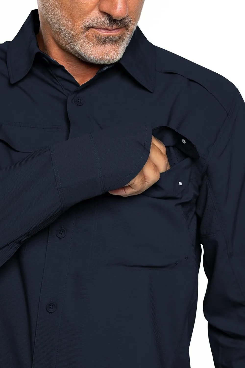 Coolibar UPF 50  Men’s Nassau Fishing Shirt - Sun Protective