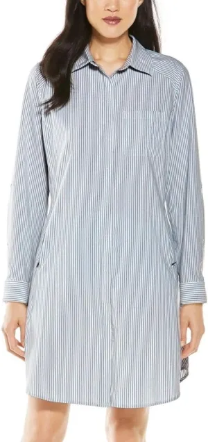 Coolibar UPF 50  Women's Malta Travel Shirt Dress - Sun Protective