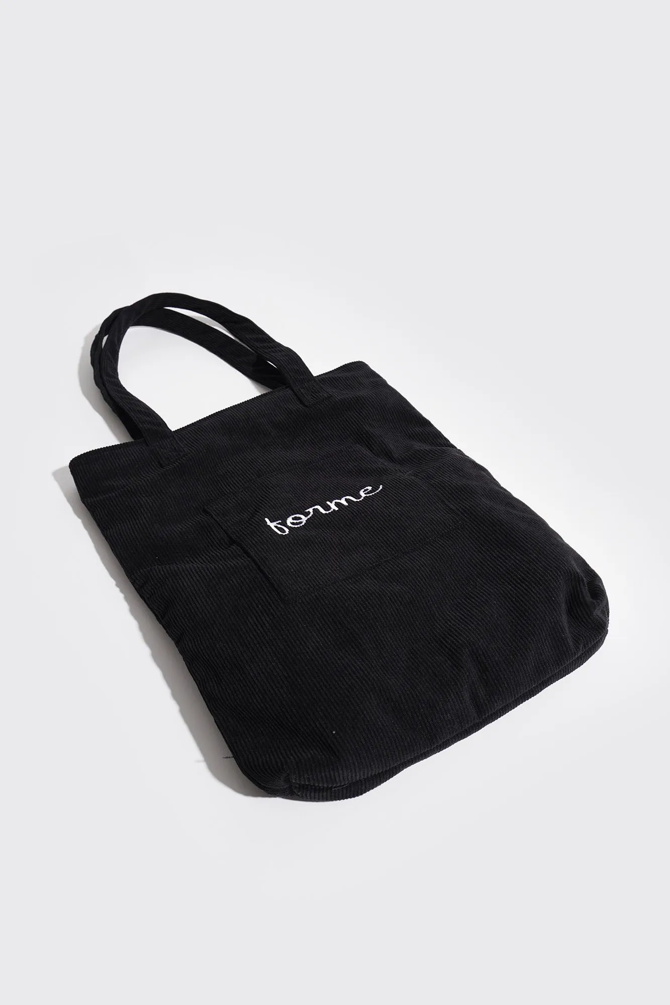 Corduroy Pocket Tote Bag