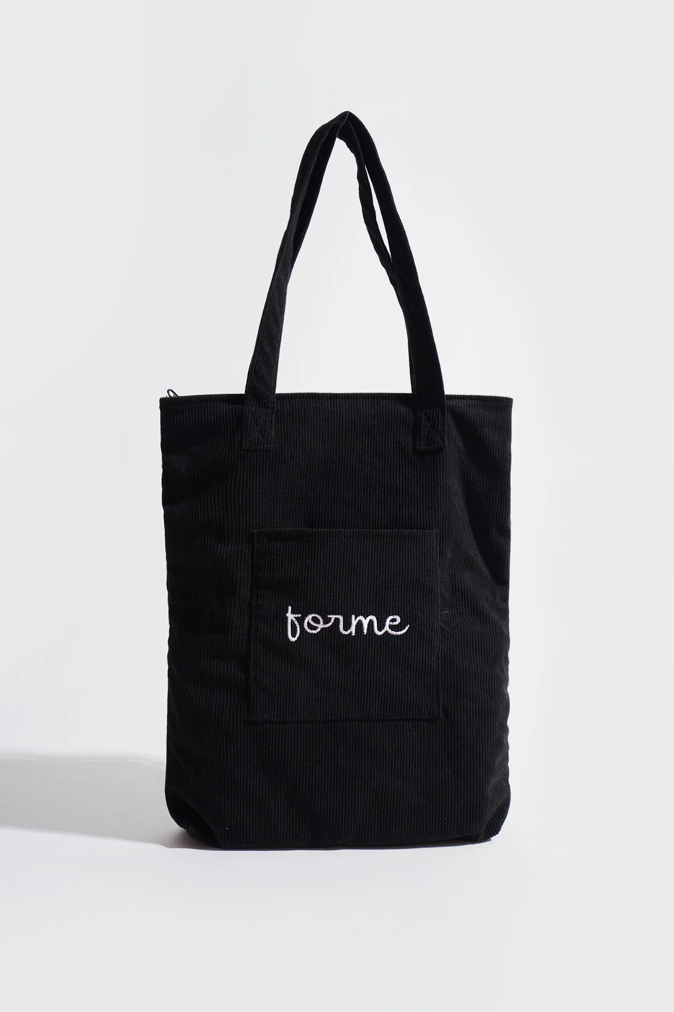 Corduroy Pocket Tote Bag