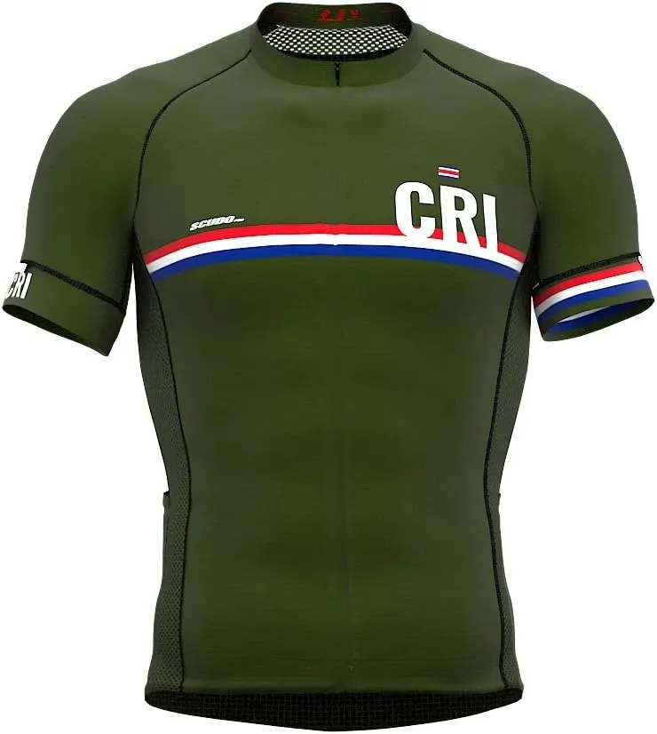 Costa Rica Code Short Sleeve Cycling PRO Jersey for Men