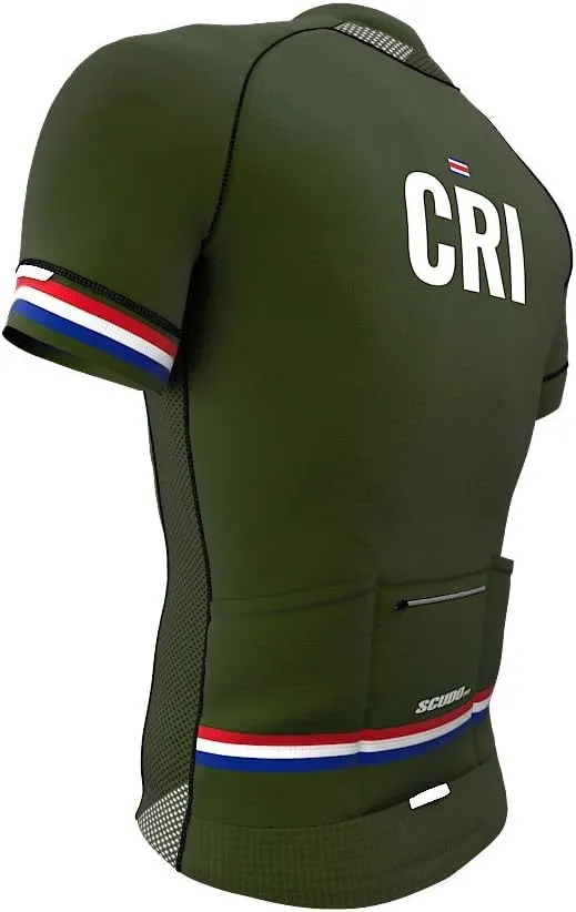 Costa Rica Code Short Sleeve Cycling PRO Jersey for Men