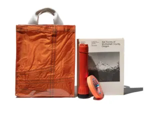 Covered Parachute Document Bag - Orange