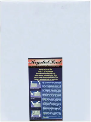 Creative Mark Krystal Seal ATC Art and Photo Bags - 11 x 14"- Pack of 250 - Archival Polyethylene Sealing Bags for Paintings, Artwork and Photo Storage
