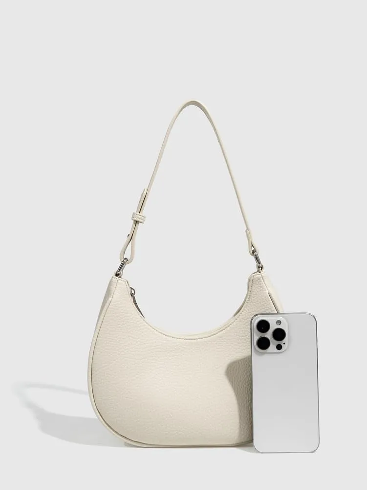 Crescent Bag Trendy Purses for Women 2025 Cute Hobo Bag Versatile Dumpling Bag Simple PU Leather Shoulder Bag Underarm Purse