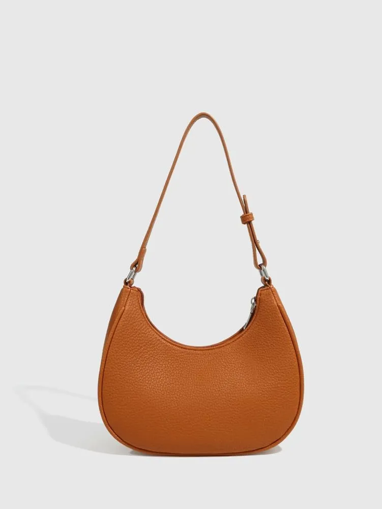 Crescent Bag Trendy Purses for Women 2025 Cute Hobo Bag Versatile Dumpling Bag Simple PU Leather Shoulder Bag Underarm Purse