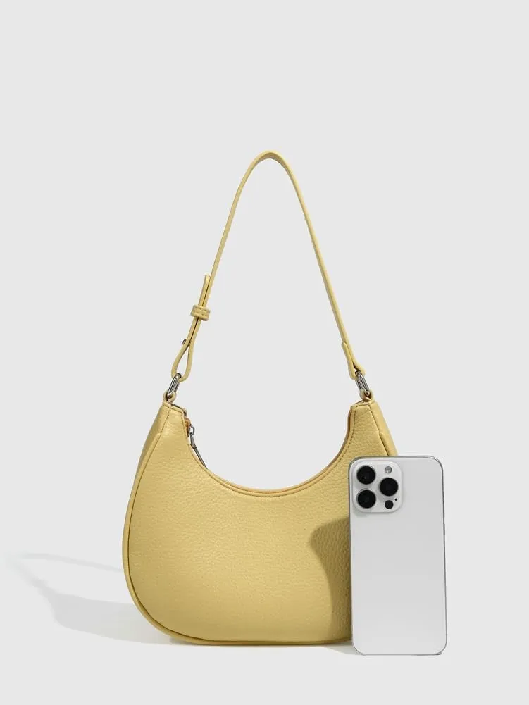 Crescent Bag Trendy Purses for Women 2025 Cute Hobo Bag Versatile Dumpling Bag Simple PU Leather Shoulder Bag Underarm Purse