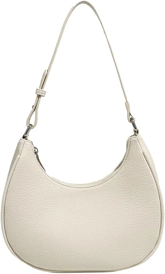 Crescent Bag Trendy Purses for Women 2025 Cute Hobo Bag Versatile Dumpling Bag Simple PU Leather Shoulder Bag Underarm Purse