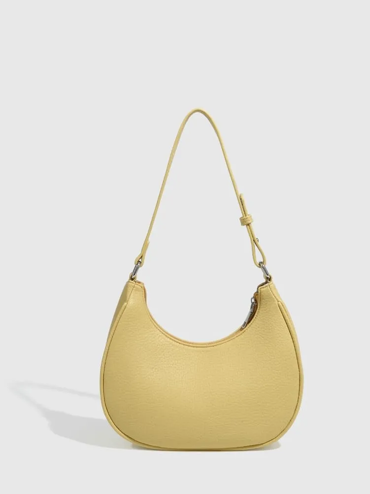 Crescent Bag Trendy Purses for Women 2025 Cute Hobo Bag Versatile Dumpling Bag Simple PU Leather Shoulder Bag Underarm Purse