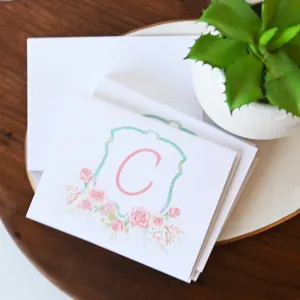 Crest Initial Notecard Set