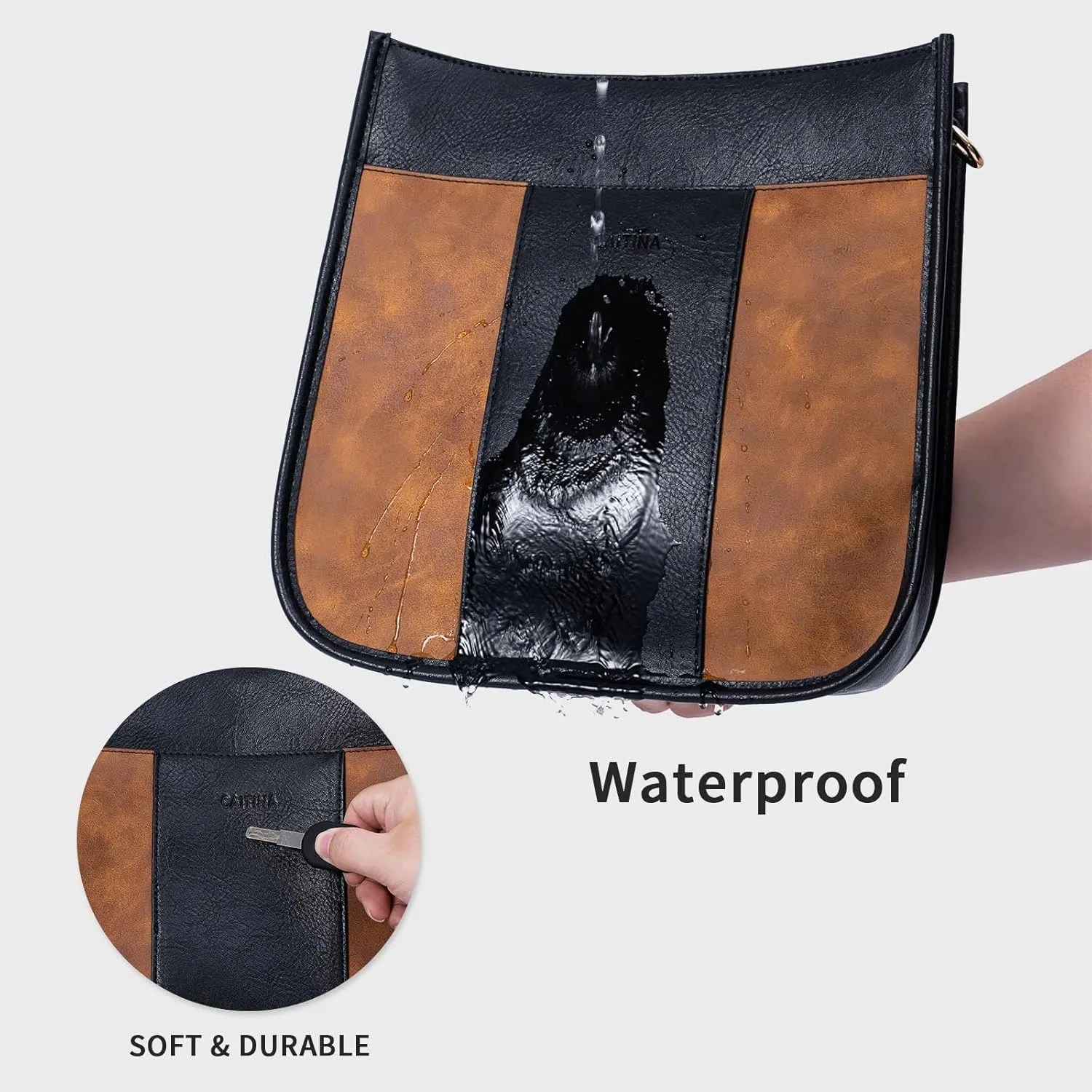 Crossbody Bag Women Vegan Leather Hobo Handbag Trendy Crossbody Shoulder Bag Purses For Women with 2 Adjustable Strap