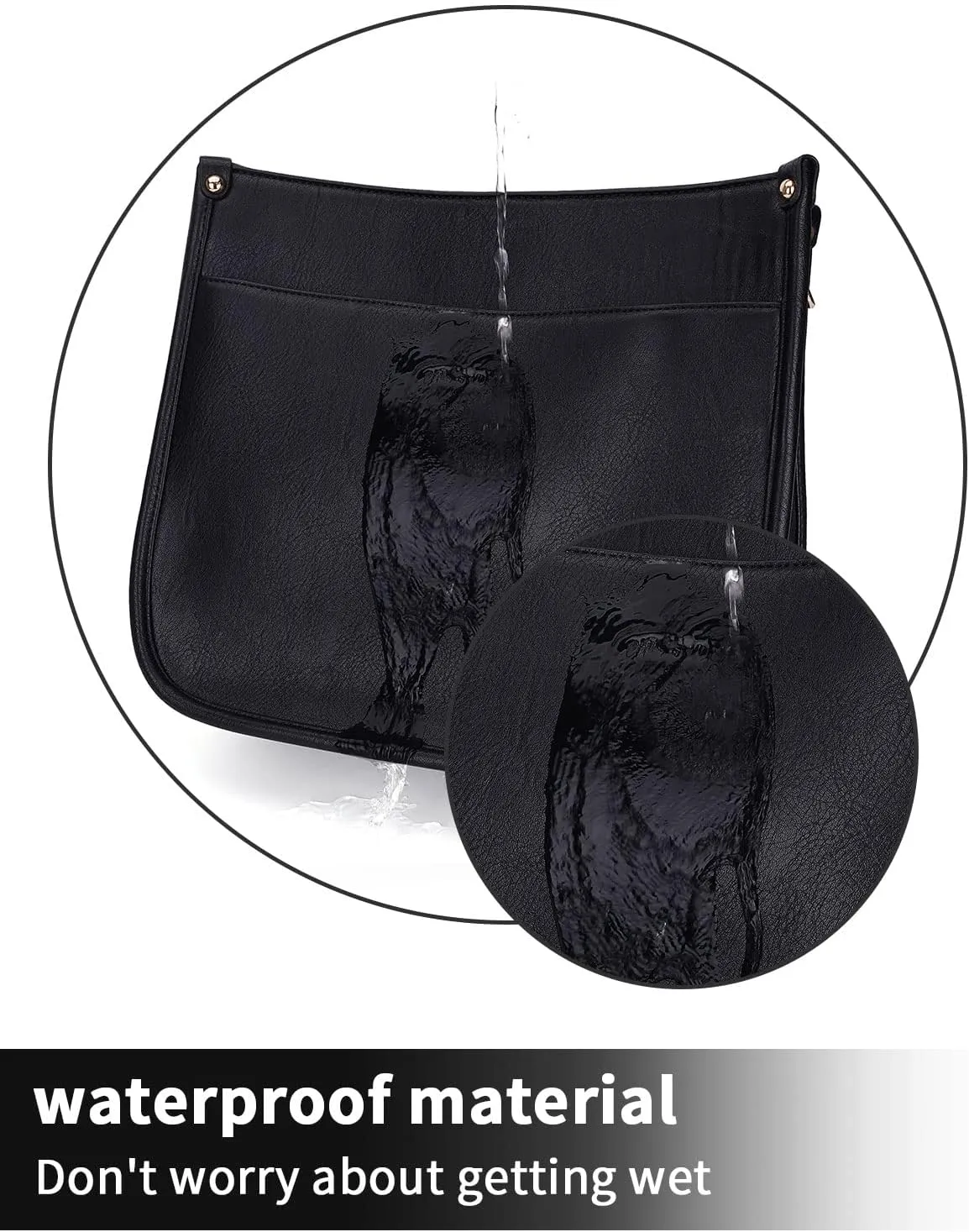 Crossbody Bag Women Vegan Leather Hobo Handbag Trendy Crossbody Shoulder Bag Purses For Women with 2 Adjustable Strap