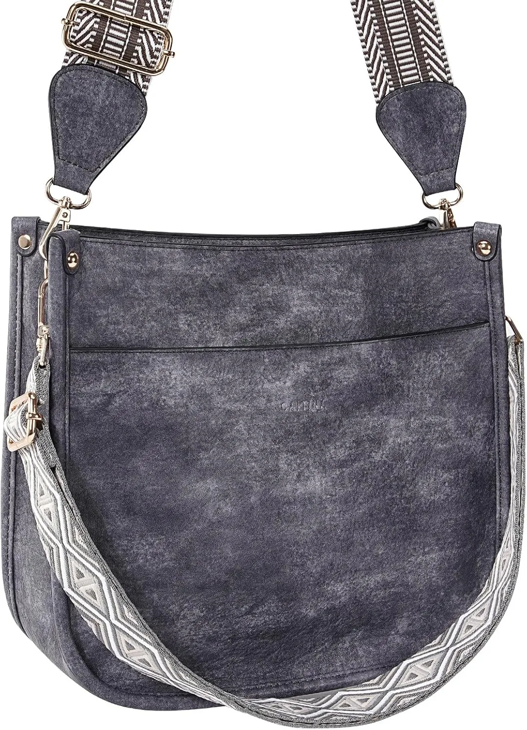 Crossbody Bag Women Vegan Leather Hobo Handbag Trendy Crossbody Shoulder Bag Purses For Women with 2 Adjustable Strap