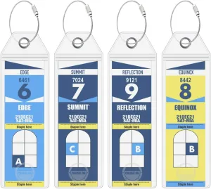 Cruise On Celebrity Cruise Luggage Tag Holder (4 Pack) – Fits All Celebrity Ships & Tags, Clear Travel Essentials for 2025-2026, Durable Waterproof Cruise Ship Accessories