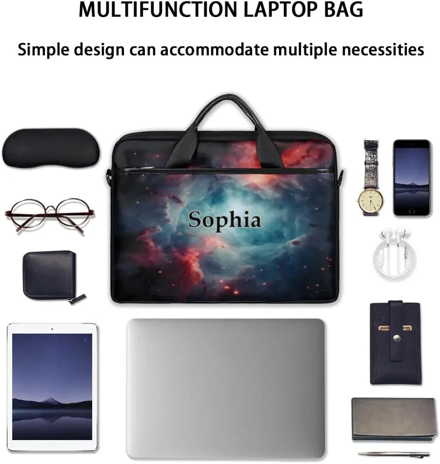 Custom-Laptop-Bag for-Adults Personalized Laptop-Shoulder-Bag with-Name Computer-Bag Meteor Work-Bag