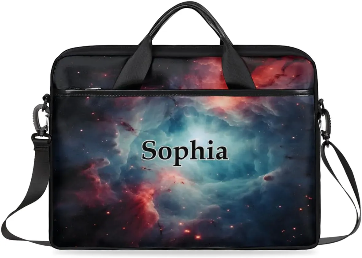 Custom-Laptop-Bag for-Adults Personalized Laptop-Shoulder-Bag with-Name Computer-Bag Meteor Work-Bag