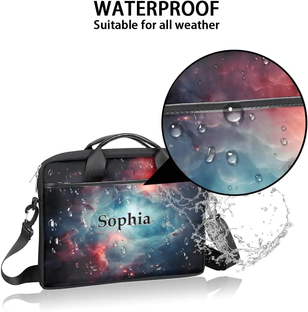 Custom-Laptop-Bag for-Adults Personalized Laptop-Shoulder-Bag with-Name Computer-Bag Meteor Work-Bag