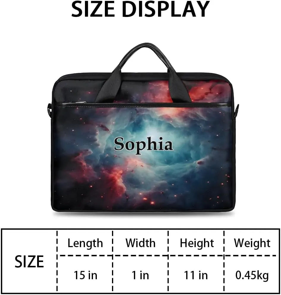 Custom-Laptop-Bag for-Adults Personalized Laptop-Shoulder-Bag with-Name Computer-Bag Meteor Work-Bag
