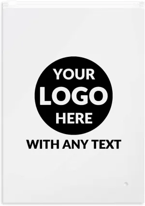 Custom Logo Plastic Zip Slider Bags with Air Holes, Resealable for Packaging (5.9"x7.9", Clear)