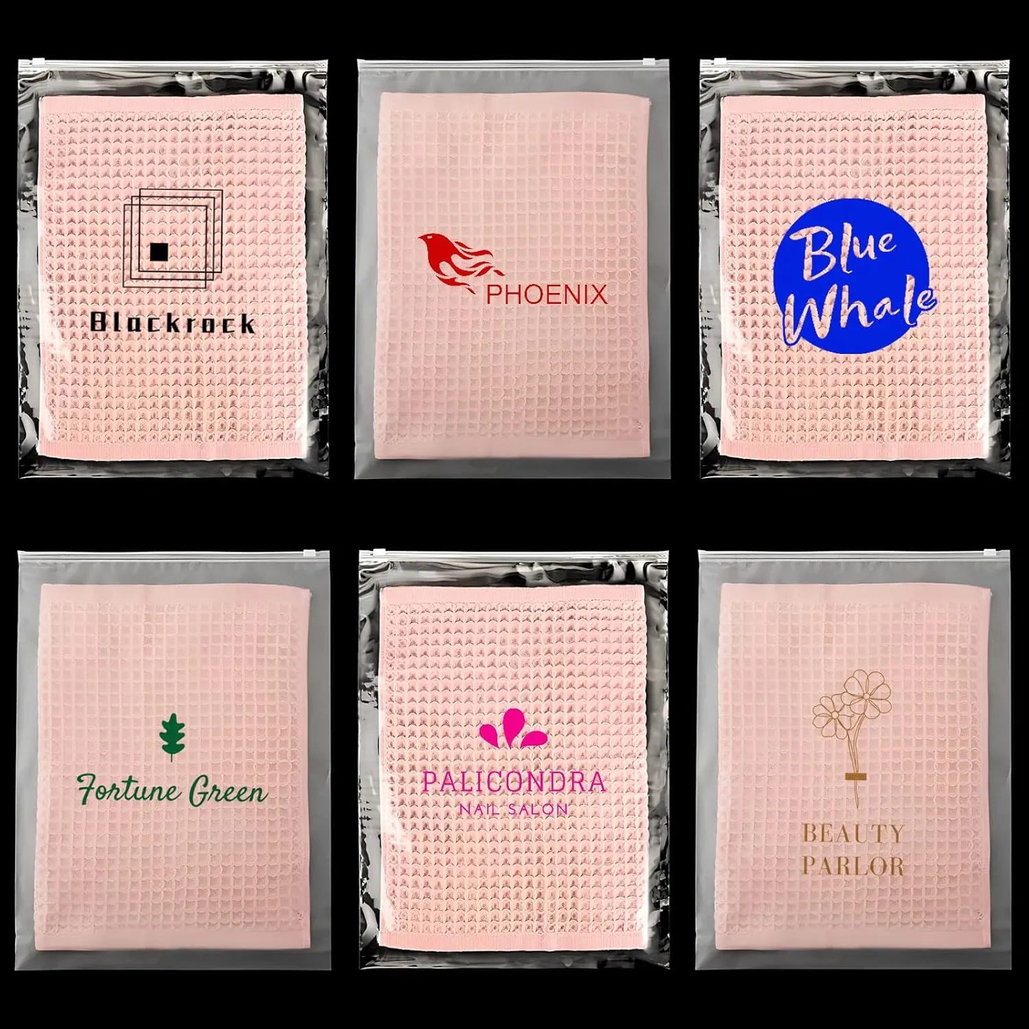 Custom Logo Plastic Zip Slider Bags with Air Holes, Resealable for Packaging (5.9"x7.9", Clear)