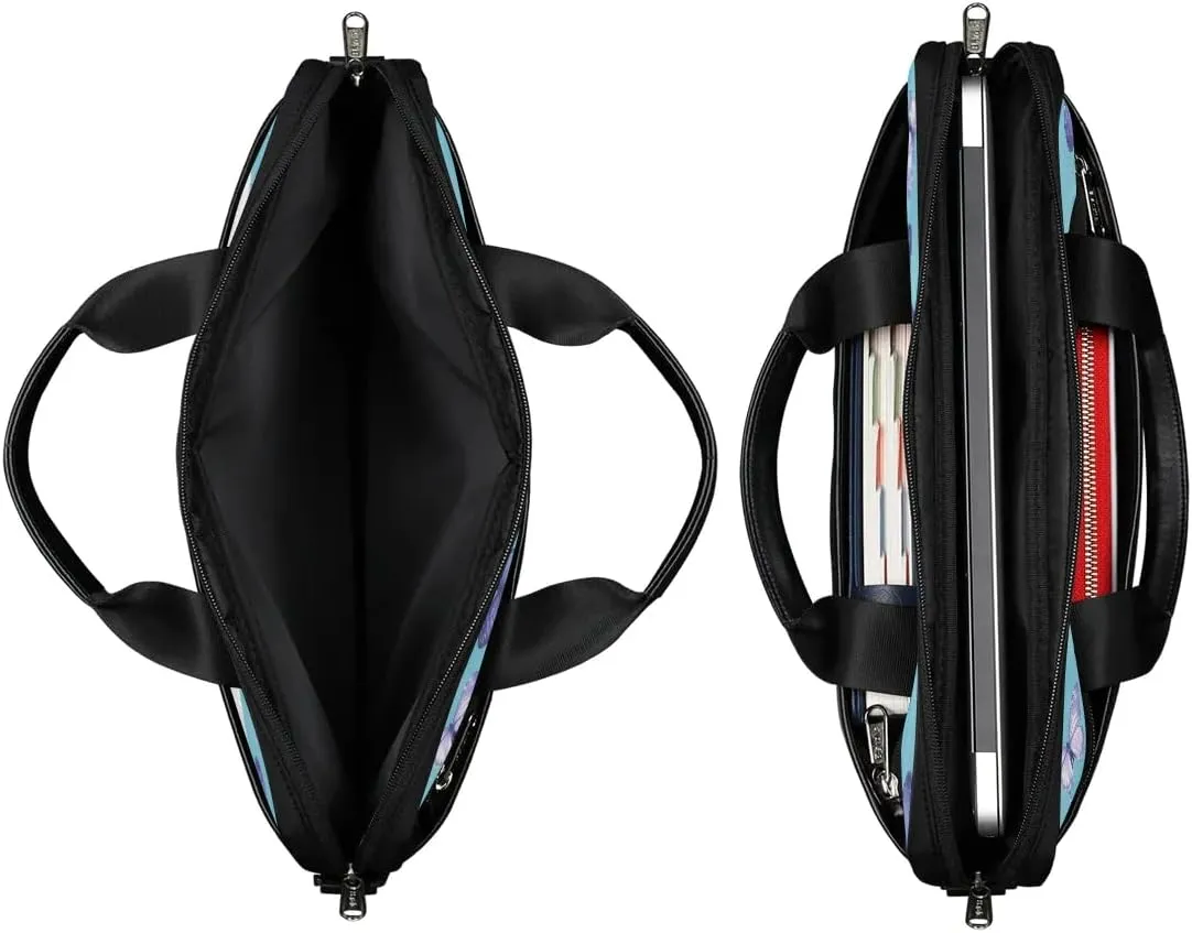 Custom Name Butterfly Laptop Bags for Women, Personalized Text Laptop Case Shoulder Bag,Computer Bag for Women Work