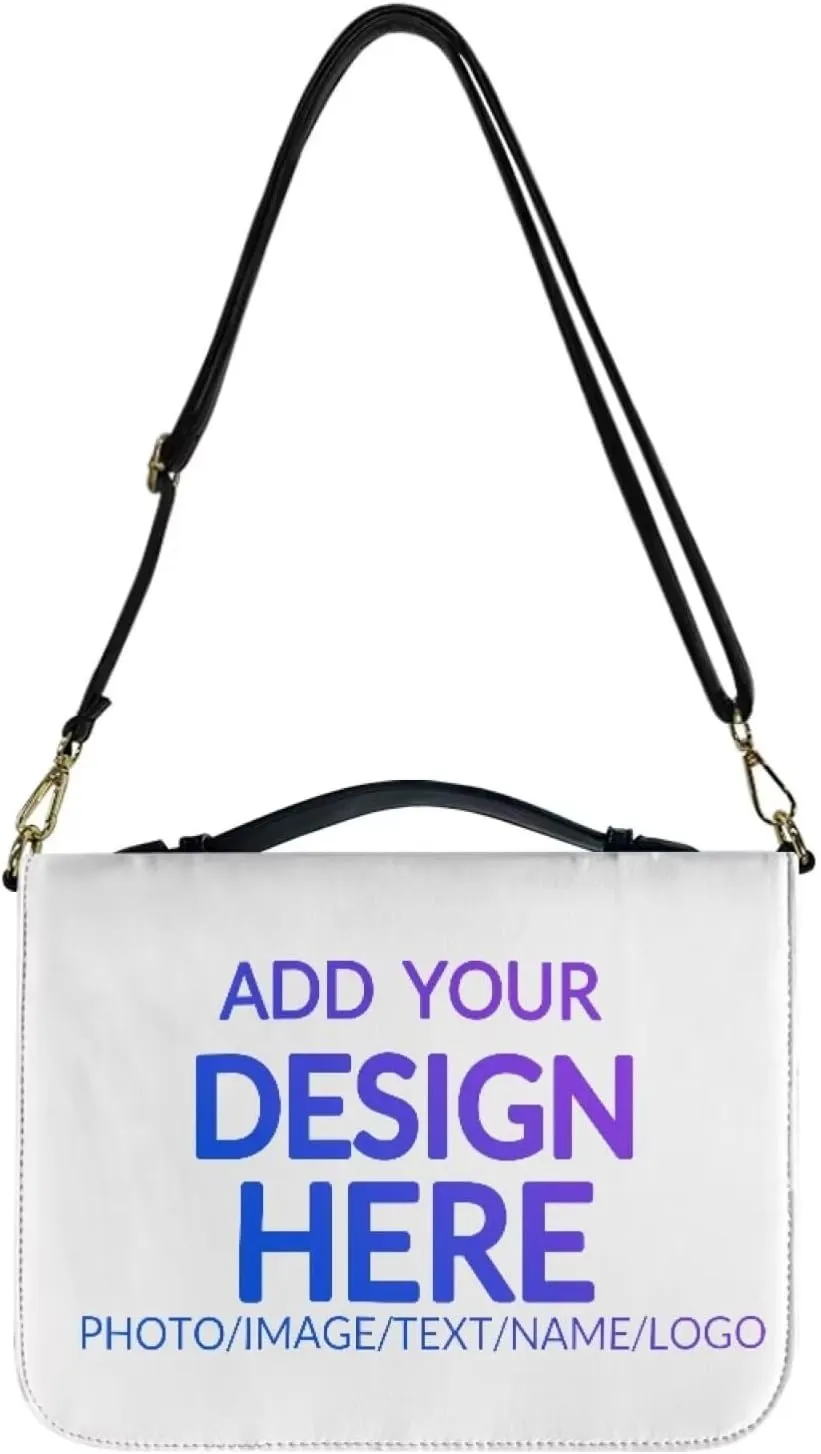 Custom Personalized PU Leather Bible Cover Case for Women,Customized Bible Cases Bible Tote Bag Bible Carrying Case Bible Carrier with Detachable Shoulder Strap,2XL