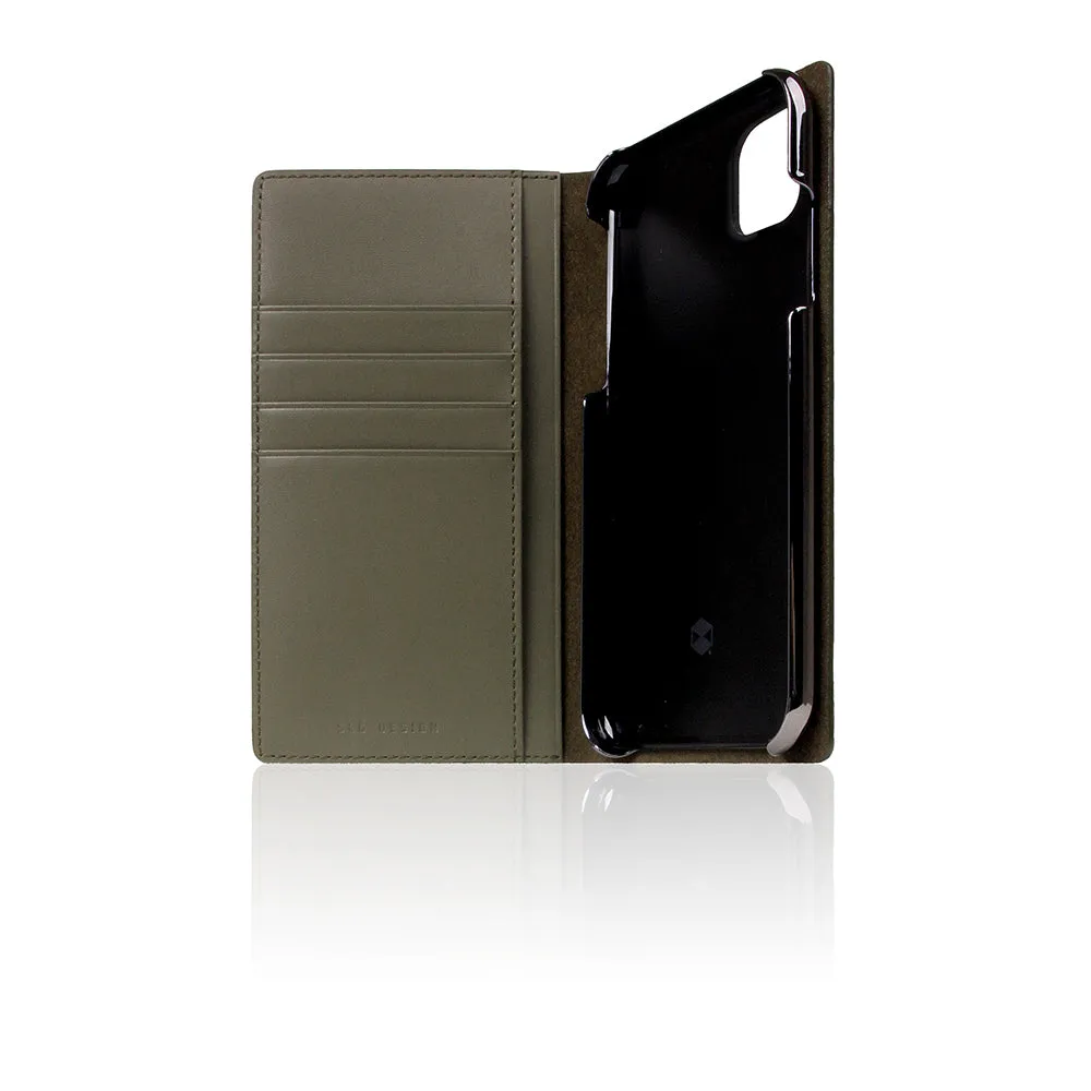D  Italian Carbon Leather Case for iPhone 11 Khaki