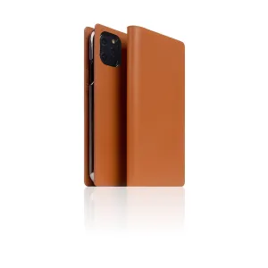 D5 Calf Skin Leather Case for iPhone 11 Pro Camel