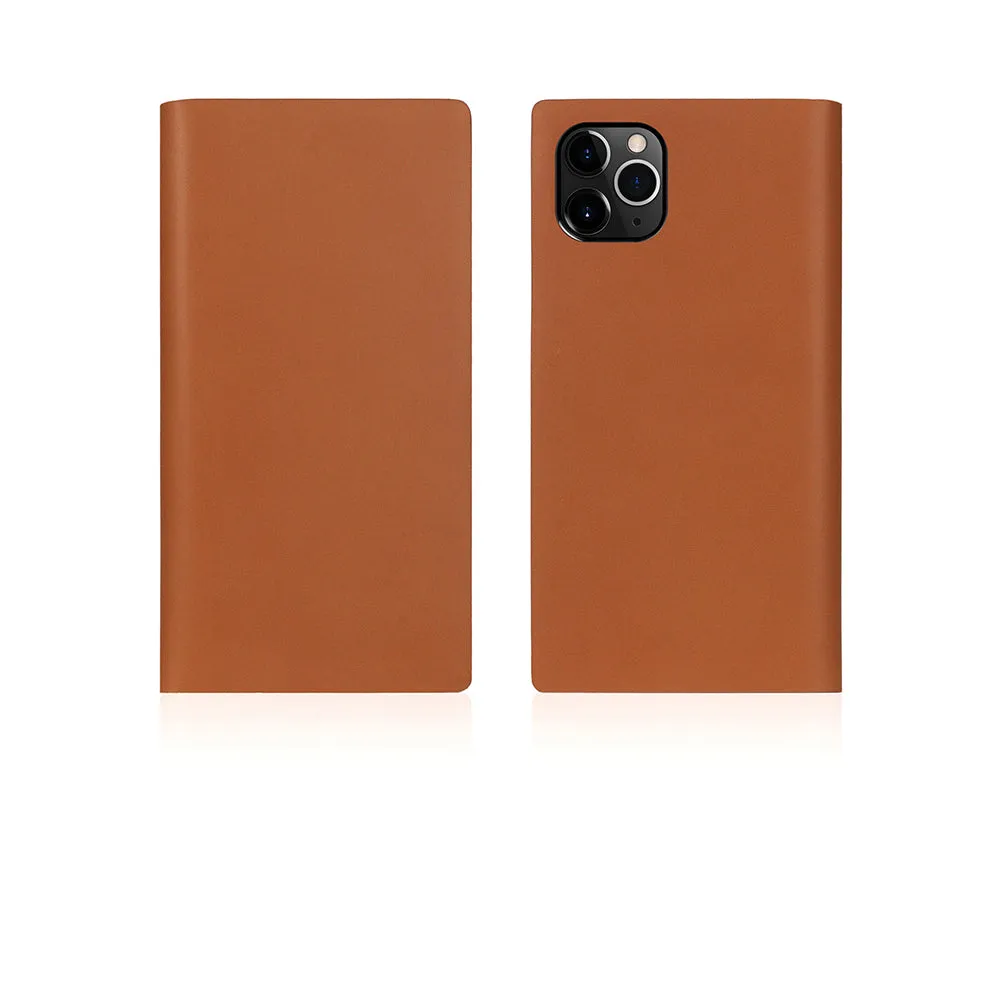 D5 Calf Skin Leather Case for iPhone 11 Pro Camel