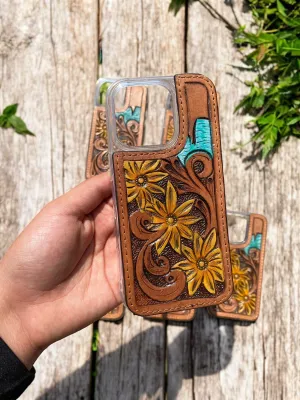 Daisy Leather iPhone Case
