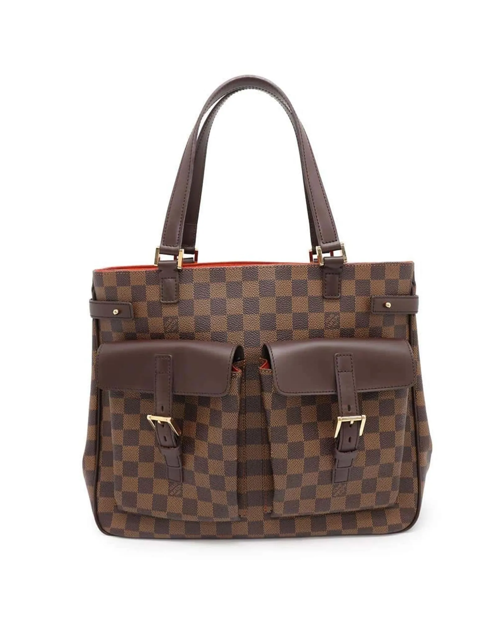 Designer Canvas Tote Bag with Leather Details