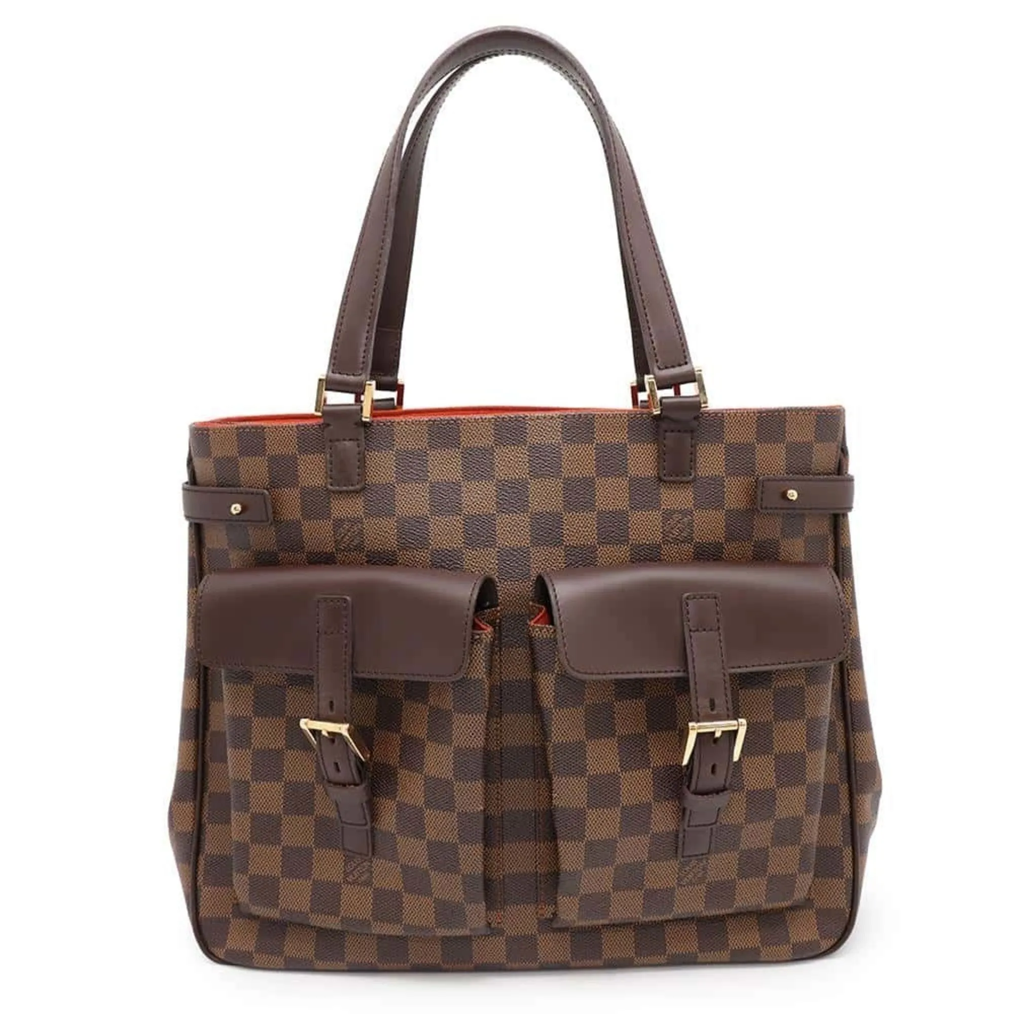 Designer Canvas Tote Bag with Leather Details