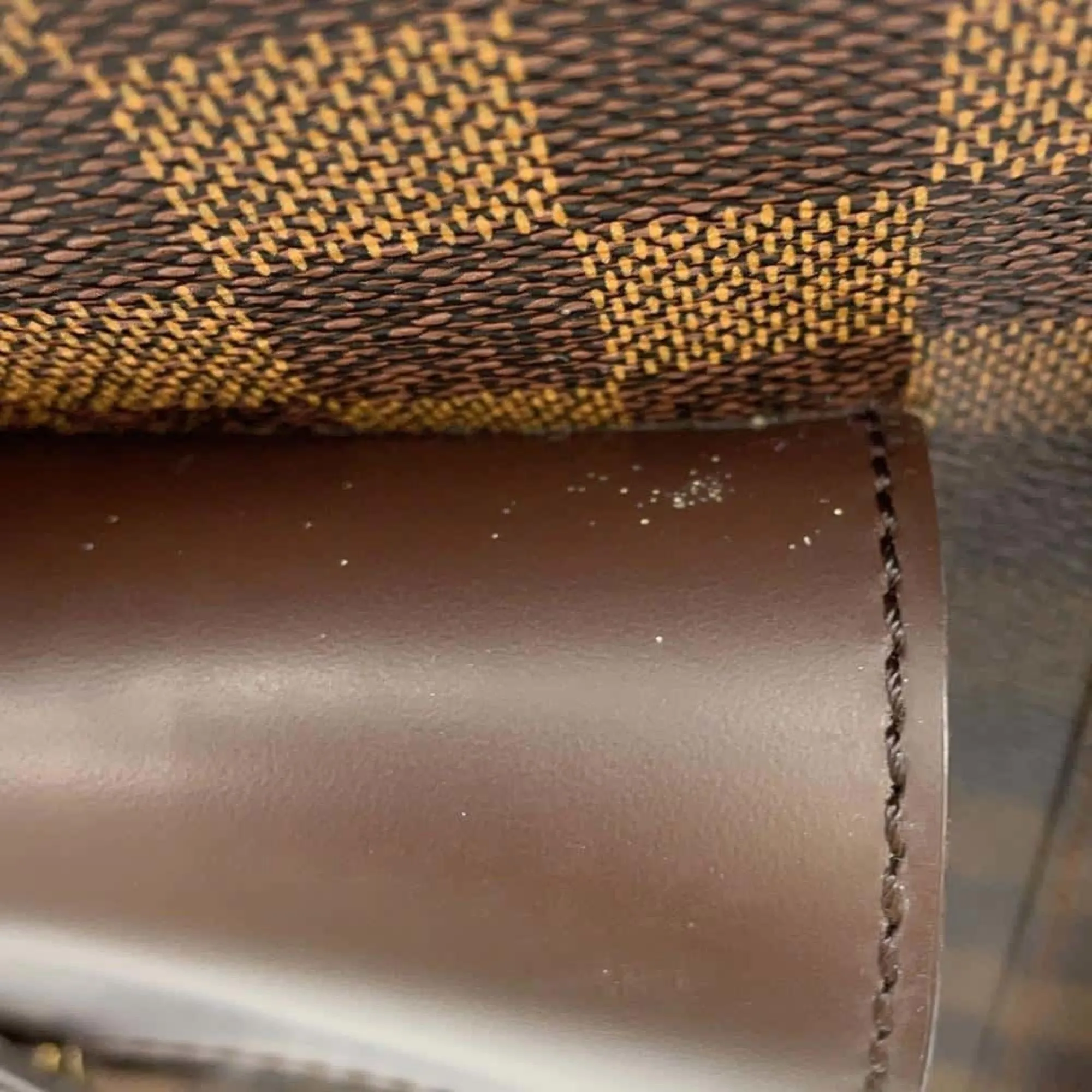 Designer Canvas Tote Bag with Leather Details