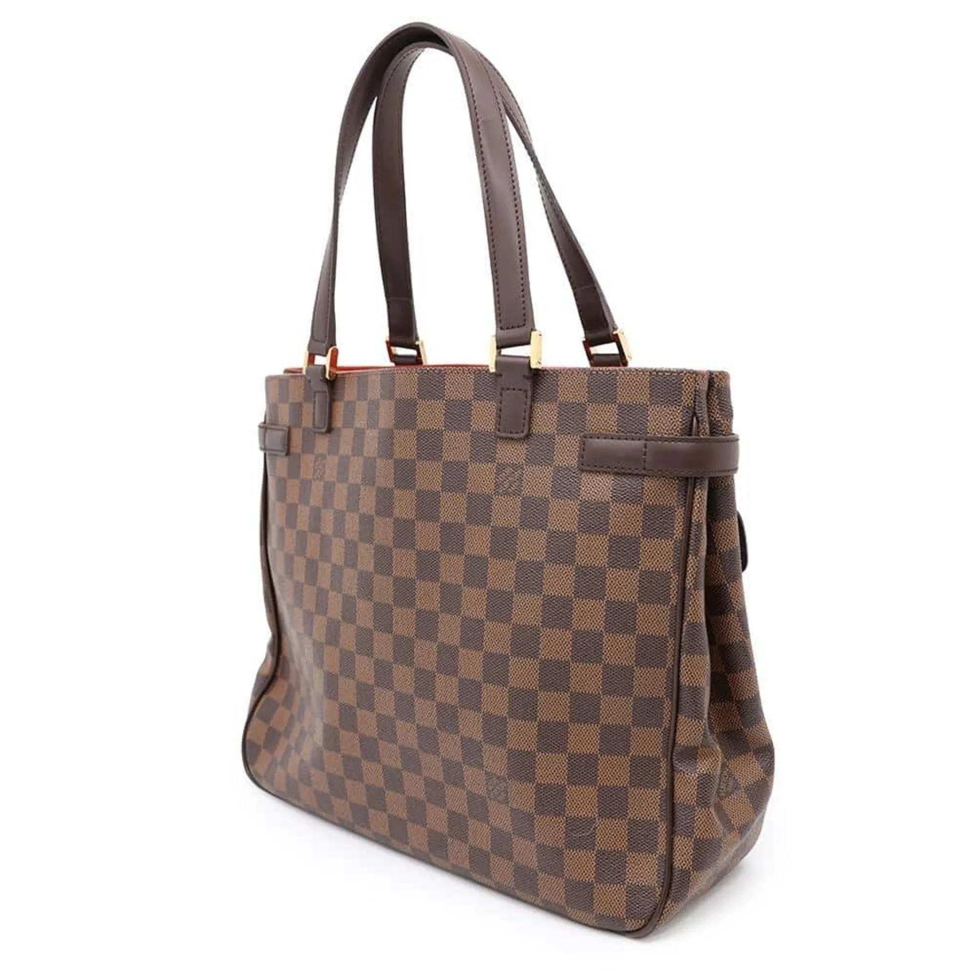 Designer Canvas Tote Bag with Leather Details