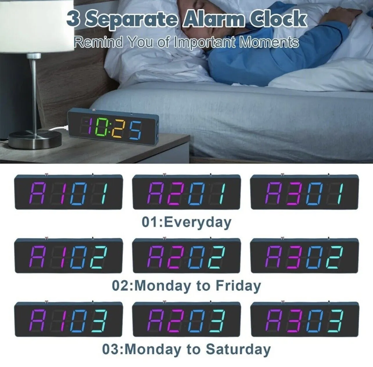 DIY 4 Digit RGB Clock Kit Temp Auto Brightness Alarm Soldering Practice Inc Case