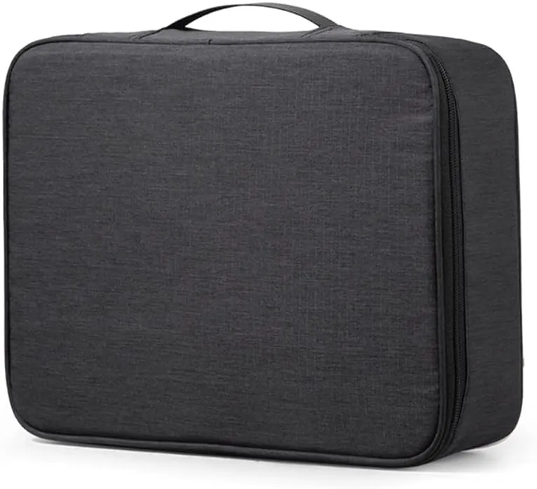 Document Organizer Box, Document Storage Bag with Lock, Locked Storage Box, Storage Pouch, Credential Bag, Diploma Storage Important Document and File Pocket, Laptop, Notebooks, Bank Cards