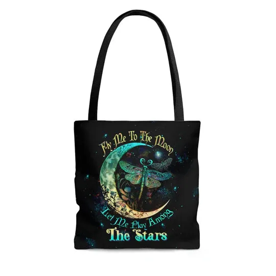 Durable Canvas Tote Bags - FLY ME TO THE MOON - Lightweight &amp, High-Capacity Options by EBDR 01220524
