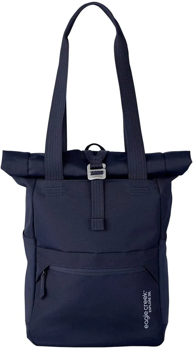 eagle creek Explore Tote Bag for Travel - 100% Weather-Resistant Recycled Polyester with Interior Organization Pockets