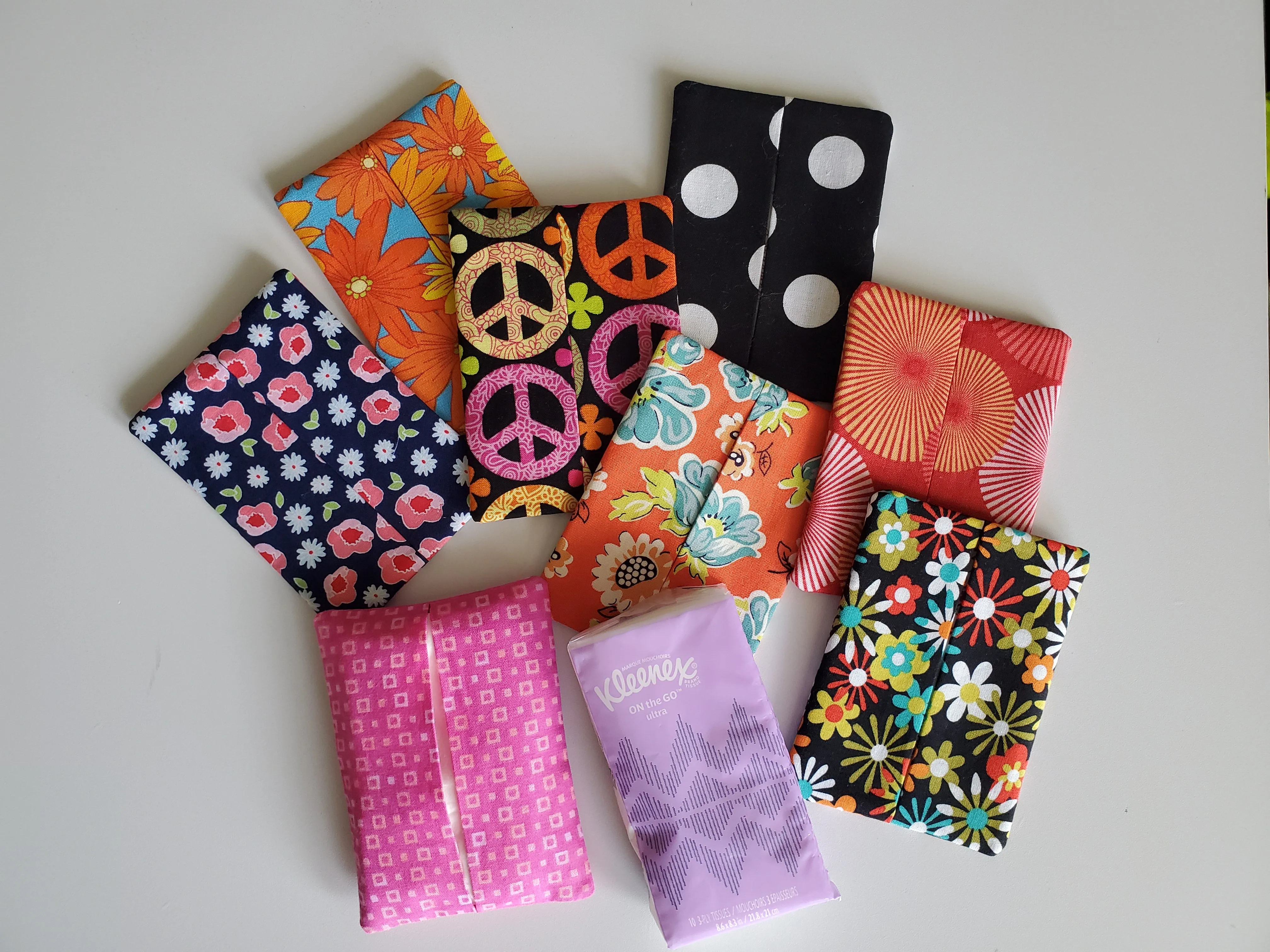 Easy Travel Fabric Tissue Holder Sewing Tutorial / Tissue Holder Sewing Pattern / Fabric Travel Tissue Holder Pattern / Sewing Printable